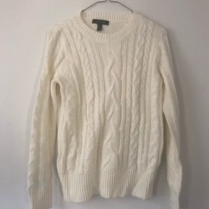 chunky Knit Cream/ White Sweater